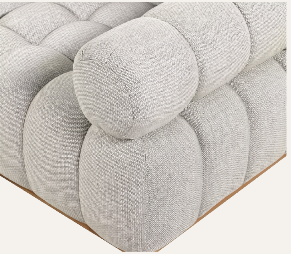 Roma Outdoor Modular Sofa — Natural Teak & Faye Ash | 3 Piece