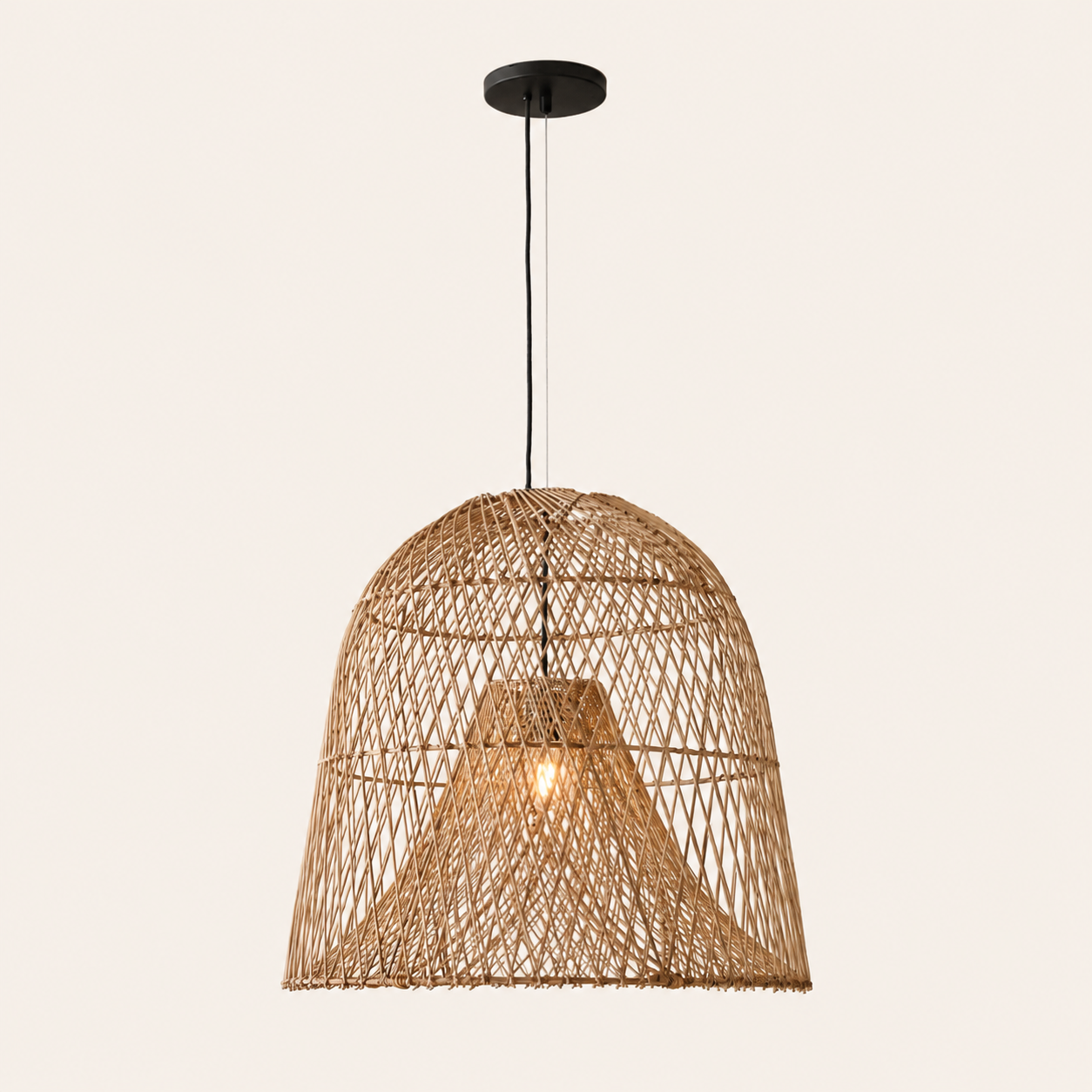 Nassa Woven Bamboo Pendant Light — Natural