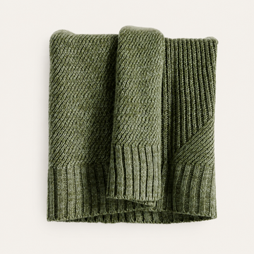 Sweater Knit Throw Blanket — Verte Green | 70" x 55"