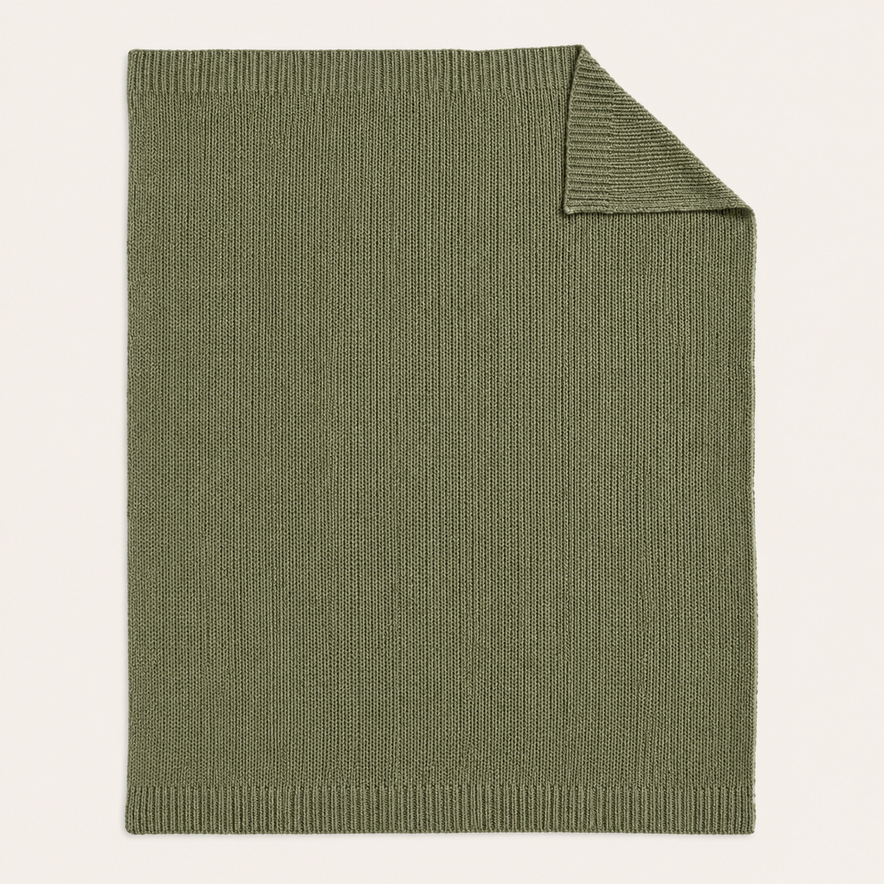 Sweater Knit Throw Blanket — Verte Green | 70" x 55"