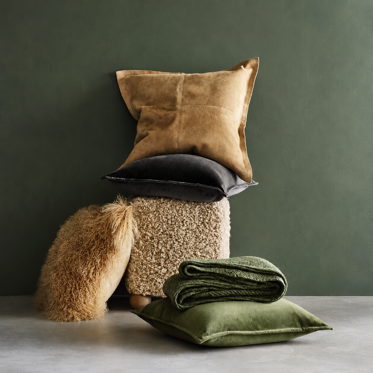 Sweater Knit Throw Blanket — Verte Green | 70" x 55"