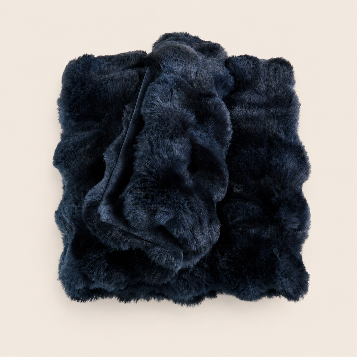 Textured Faux Fur Throw Blanket — Maple Brown | 70" x 55"