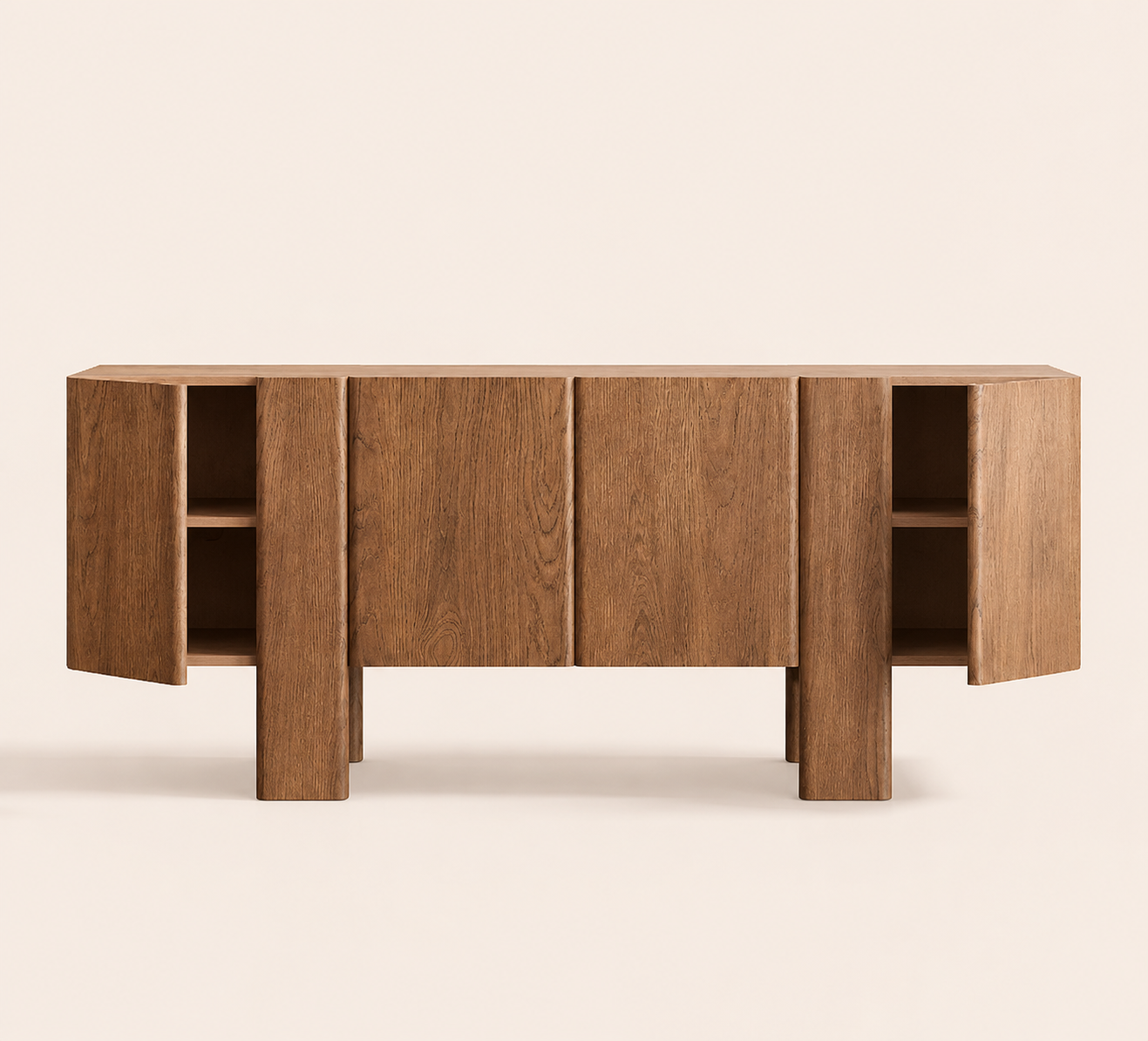 Hearth Oak Credenza — 76"