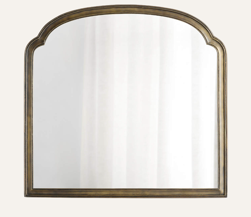 Brookhaven Pewter Metal Mantel Mirror — 40" x 42"