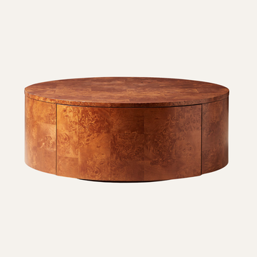 Purl Burl Wood Rotating Coffee Table | 36"