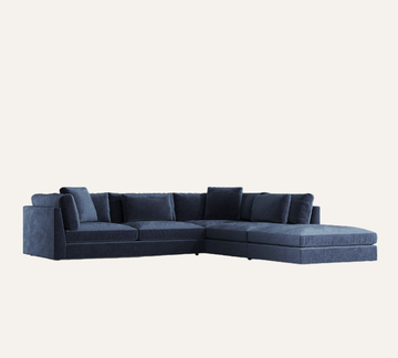 Monterey Deep Modular L-Shaped Sectional  with Ottoman — 3 Piece | Custom Fabric