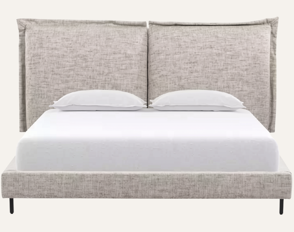 Inwood Panel Bed — Merino Porcelain | King