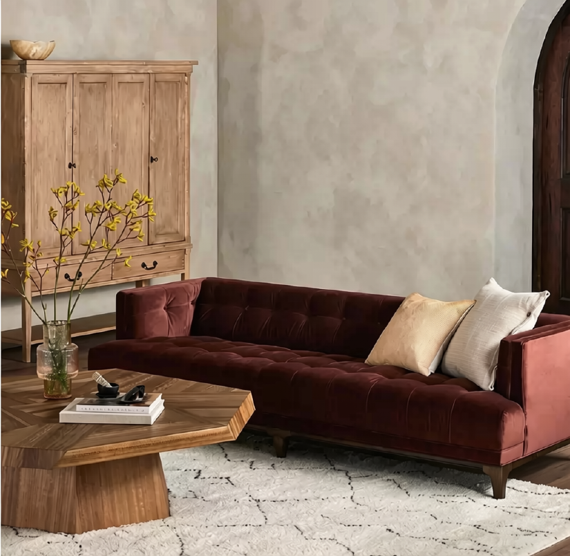 Dylan Mid-Century Sofa — Surrey Auburn | 91"