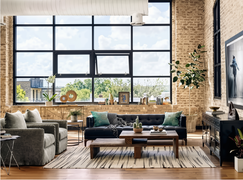 Dylan Top-Grain Leather Sofa — Rider Black | 91"