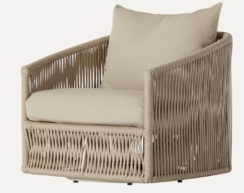 Porto Outdoor Swivel Lounge Chair — Faye Sand