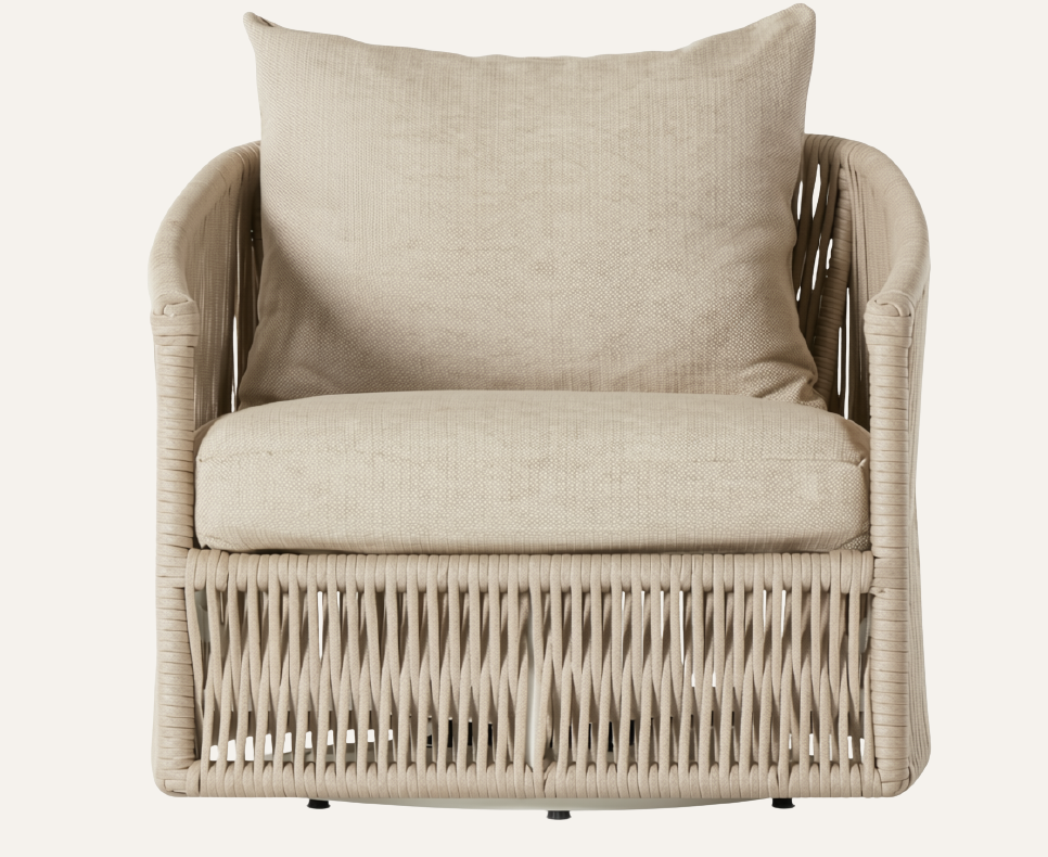 Porto Outdoor Swivel Lounge Chair — Faye Sand